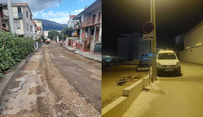 Namjerno uništavanje prometnog znaka zabrane parkiranja u Magistrali Solin u Neslanovcu