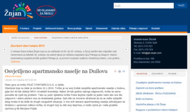 Internetska stranica Gradskog kotara Žnjan