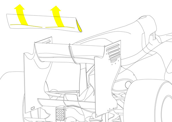 Stražnje krilo McLarena MP4-25