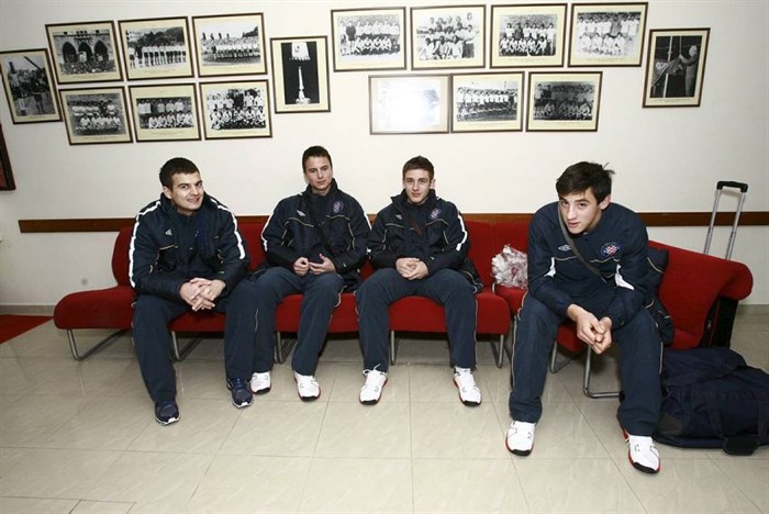 Juniori Hajduka u Antalyi, Marko Barišić prvi s lijeva