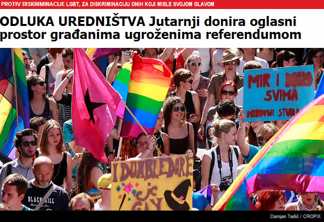 Mediji protiv naroda, na strani LGBT aktivista